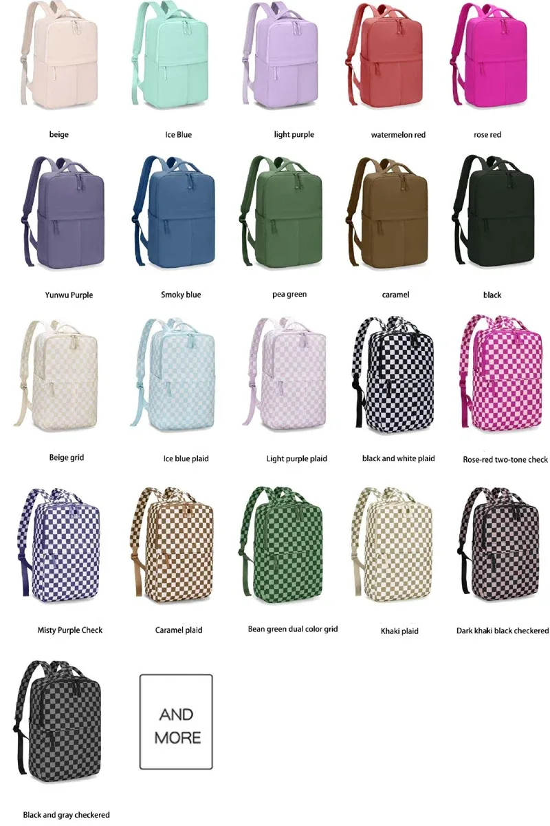 nouveaux sacs à bandoulière à carreaux pour l'école, unisexe, sac à dos tendance, sac de sport en nylon, grande capacité, sac d'entraînement durable
