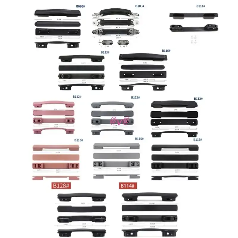poignée de valise de remplacement, poignée de bagage, transport de voyage pour accès de sangle de poignée de valise