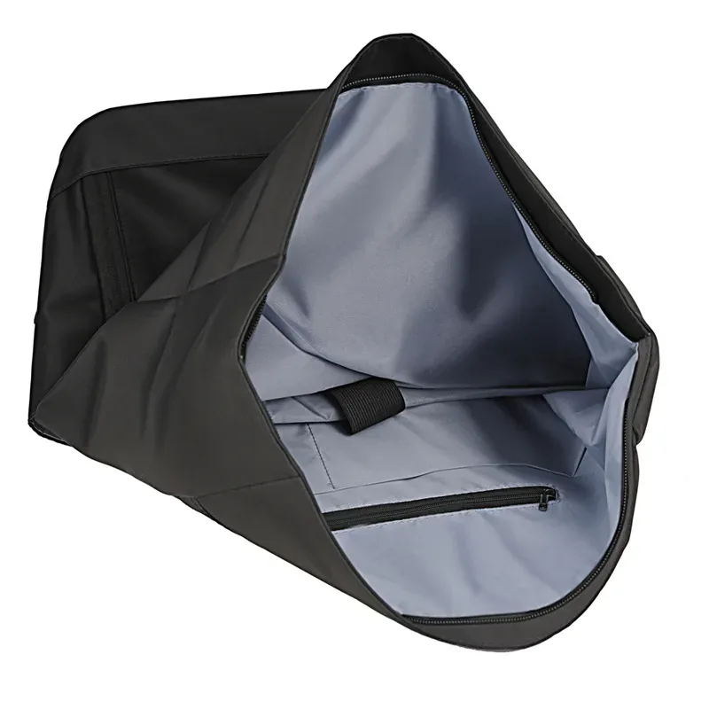 sac à dos de voyage d'affaires unisexe grande capacité, design enroulable, sac en nylon décontracté urbain pour les voyages en plein air et les trajets quotidiens