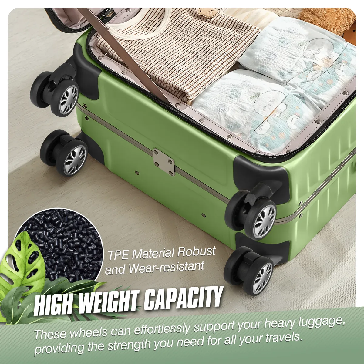 8 pièces roues à bagages remplacement avec vis valise roue de remplacement valise de voyage roue 60mm axes roulette réparation