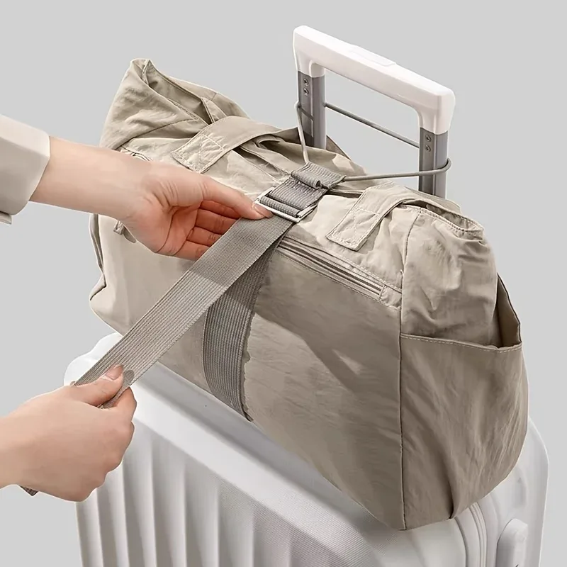 sangle de bagage réglable 2-en-1 avec boucle et verrouillage à dégagement rapide, légère et facile à utiliser, adaptée aux sacs à dos et aux valises.