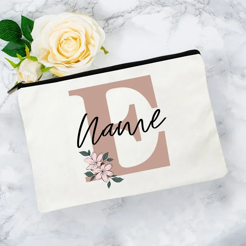 trousse de toilette personnalisée avec nom, impression de lettres, essentiels de voyage pour enfants, trousse à crayons pour l'école et le bureau, cadeau pour enseignant