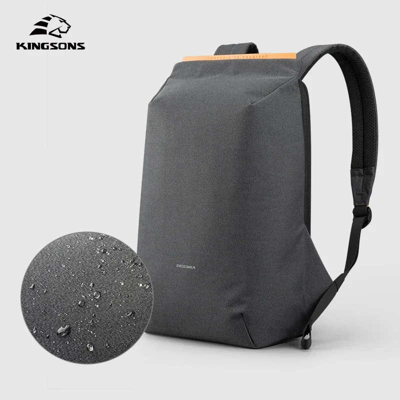 kingsons 15.6 ''nouveaux sacs à dos étanches usb charge sac d'école antivol hommes et femmes sac à dos pour ordinateur portable voyage mochila