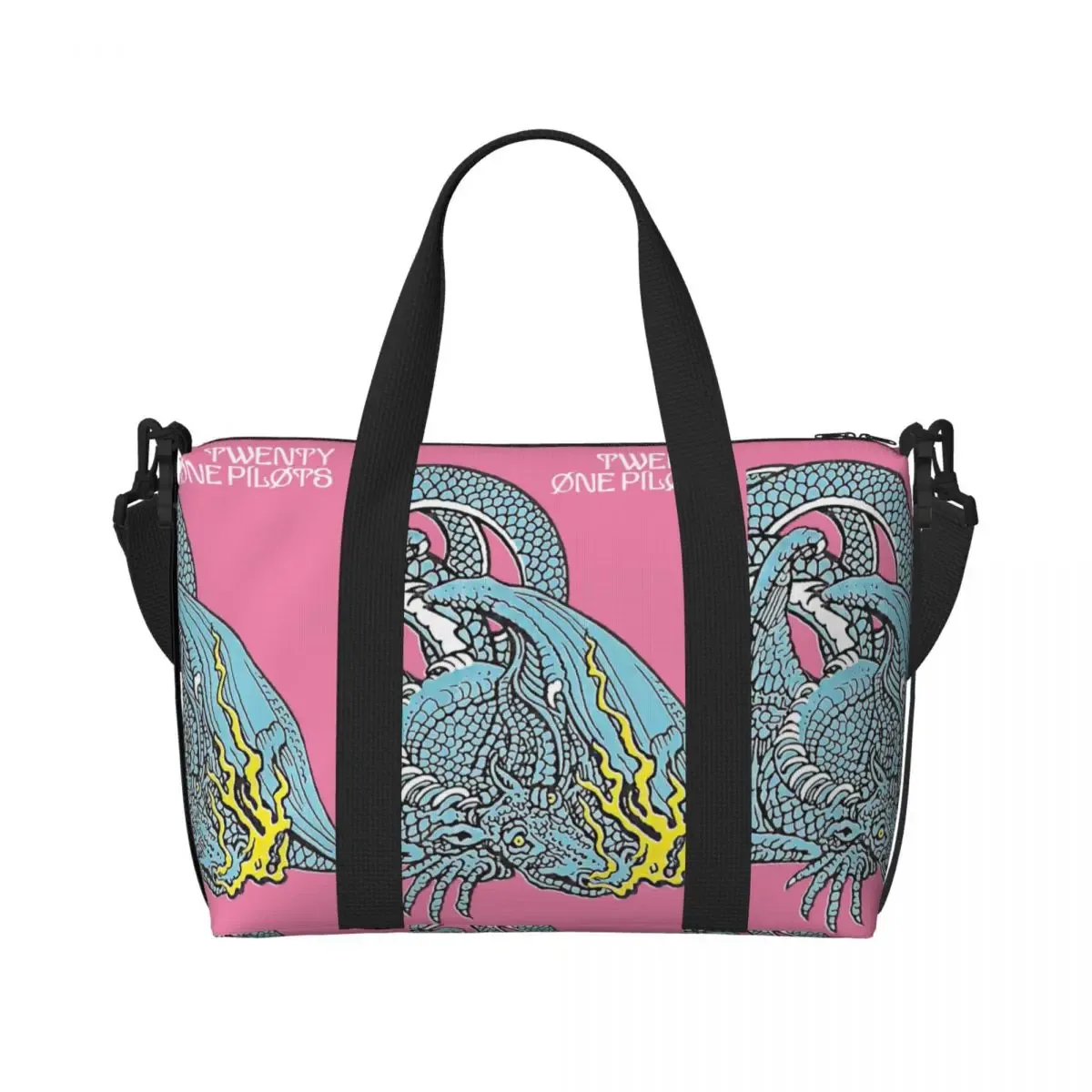 sac fourre-tout personnalisé t-twentys one p-pilots de marque classique pour femmes, sacs de voyage de grande capacité pour salle de sport et plage