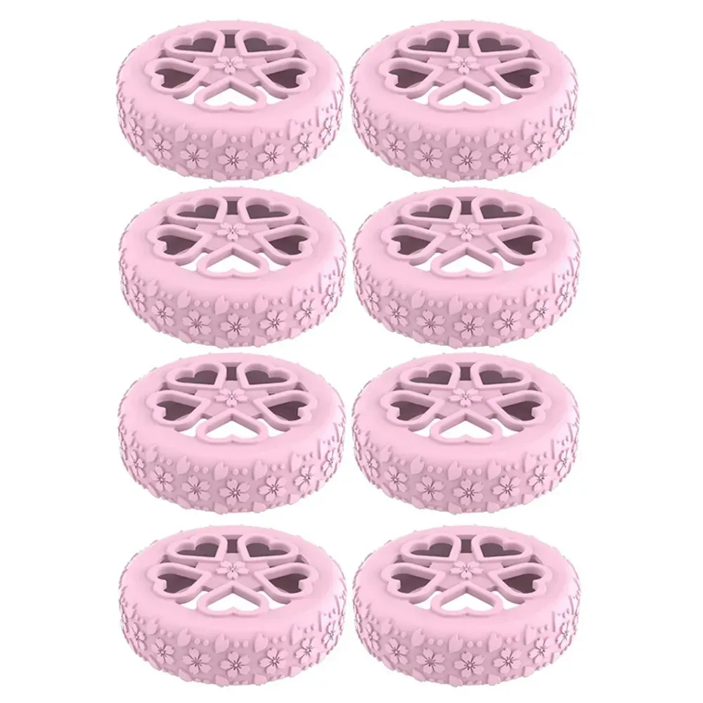 juste de protection en silicone pour roues de valise, chaussures de roulette à bagages shoes, son silencieux, structurels ent, anti-delhi, bruit sap, 8 pièces