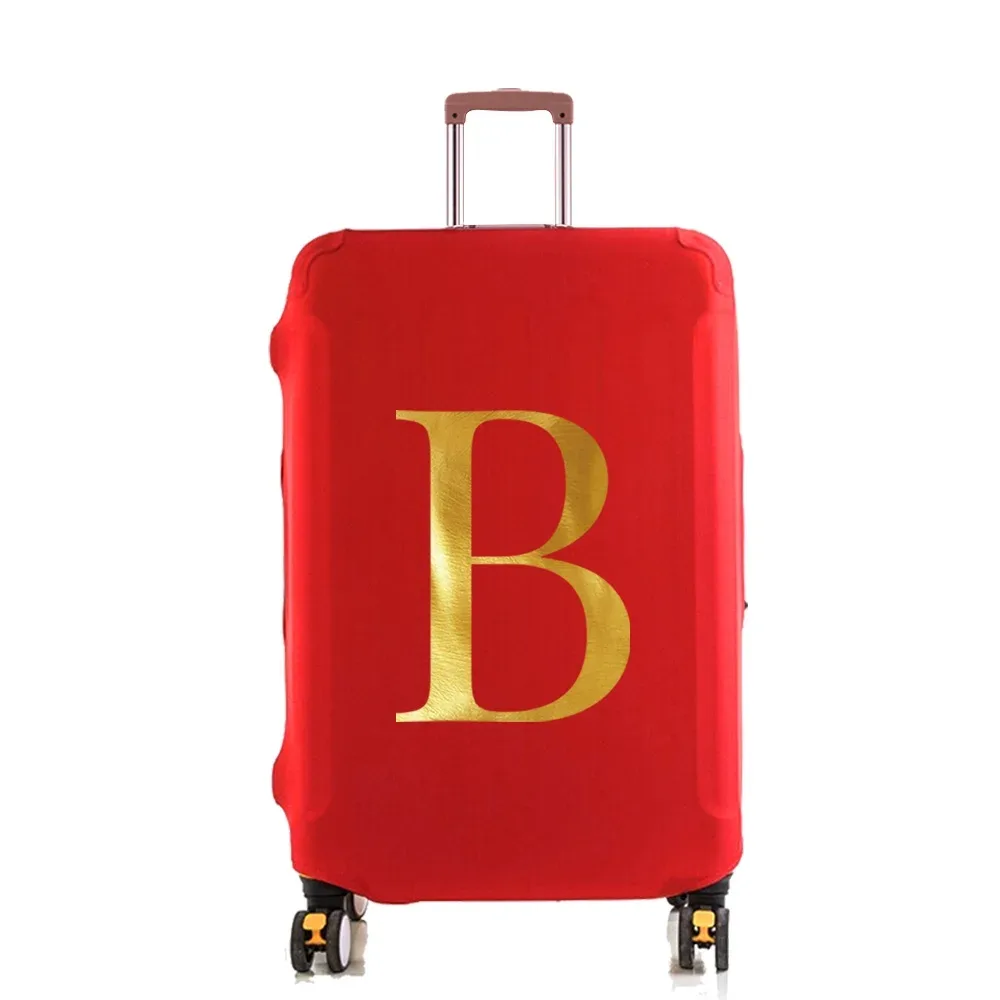 housse de protection élastique pour valise, housse anti-poussière tendance pour bagages à roulettes de 18 à 28 pouces, avec impression de nom, accessoires de voyage