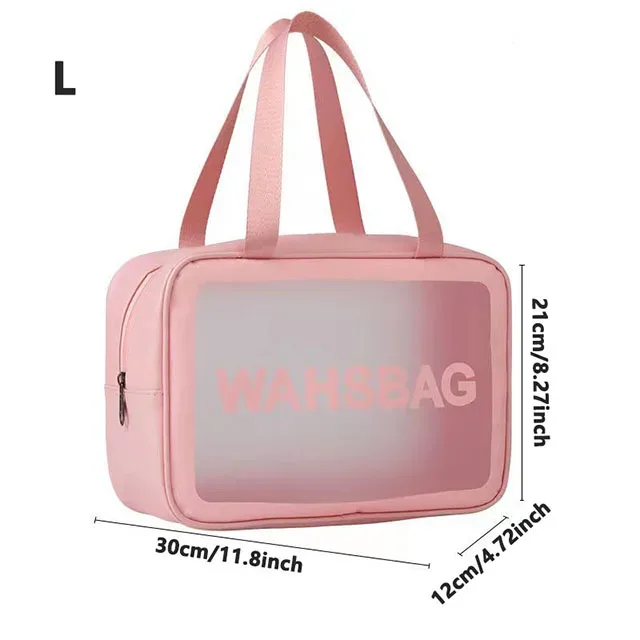 trousse de toilette de voyage transparente et imperméable, organisateur de maquillage portable, sac de rangement pour articles de toilette pour hommes, tailles s/m/l