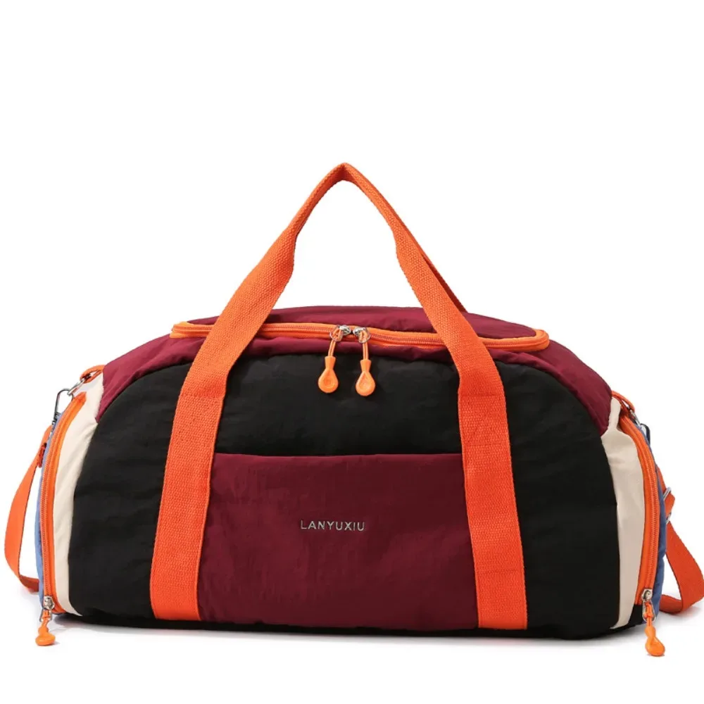 sac de sport pour femme avec séparation sec/humide, grande capacité, sac de voyage, sac à main, sac bandoulière