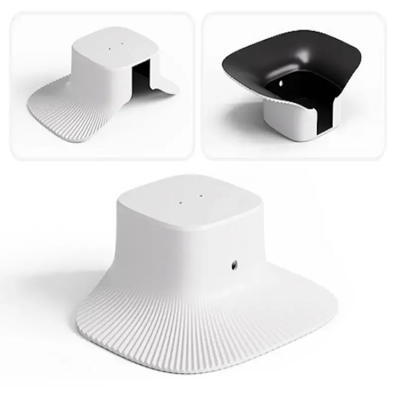 housse de protection blanche pour caméra de sécurité, en abs, résistante aux intempéries, pour eufy s340, protection contre la pluie et le soleil