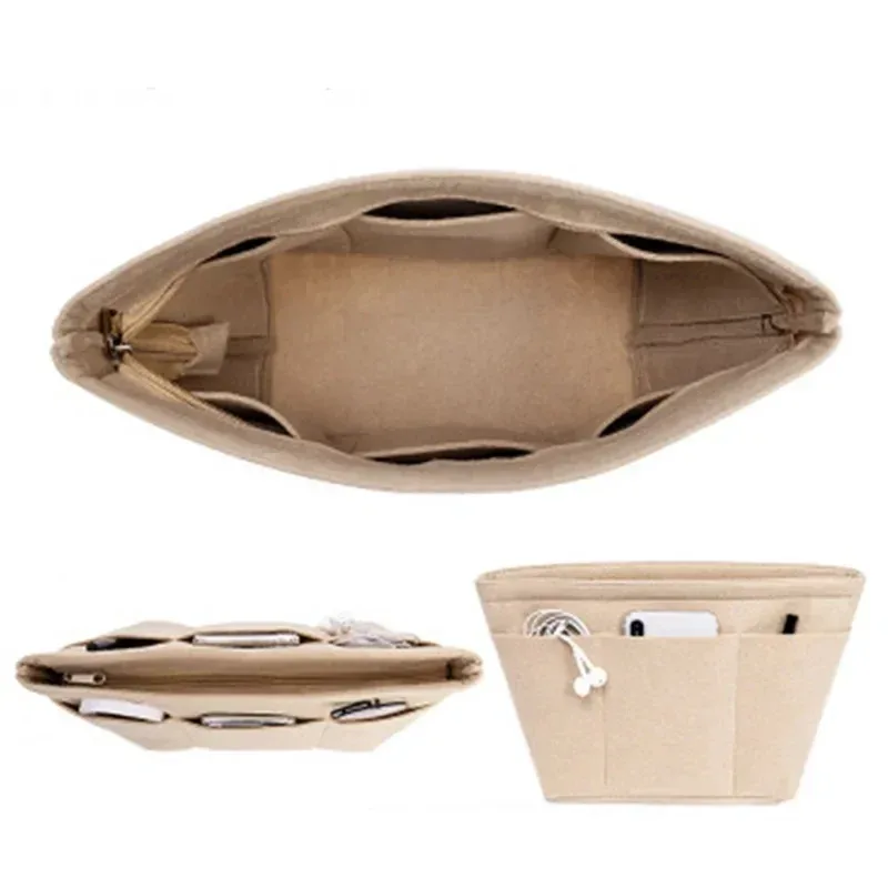 organisateur de sac en feutre, doublure intérieure, diviseurs de poche pour goyard, fourre-tout, sac à main, accessoire de réservoir, petit sac de maquillage portable