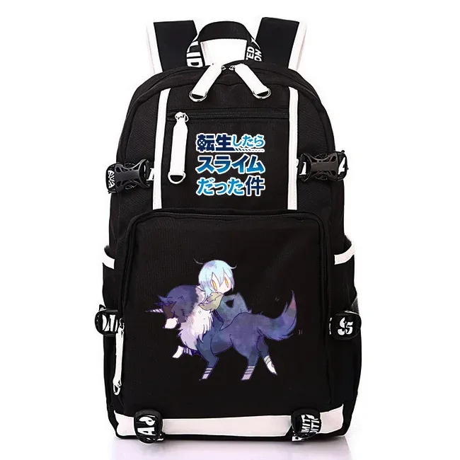 sac à dos d'école kawaii de l'anime that time i got reincarnated as a slime pour adolescentes et adolescents, sac à dos léger en oxford pour ordinateur portable