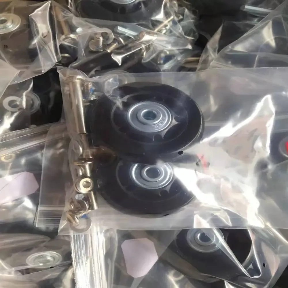 kit de réparation de roues silencieuses durables avec vis, pièces de valise, essieux, essieux, bagages de voyage, 40mm, 43mm, 54mm, 60mm, 64mm, 70mm, 1 jeu