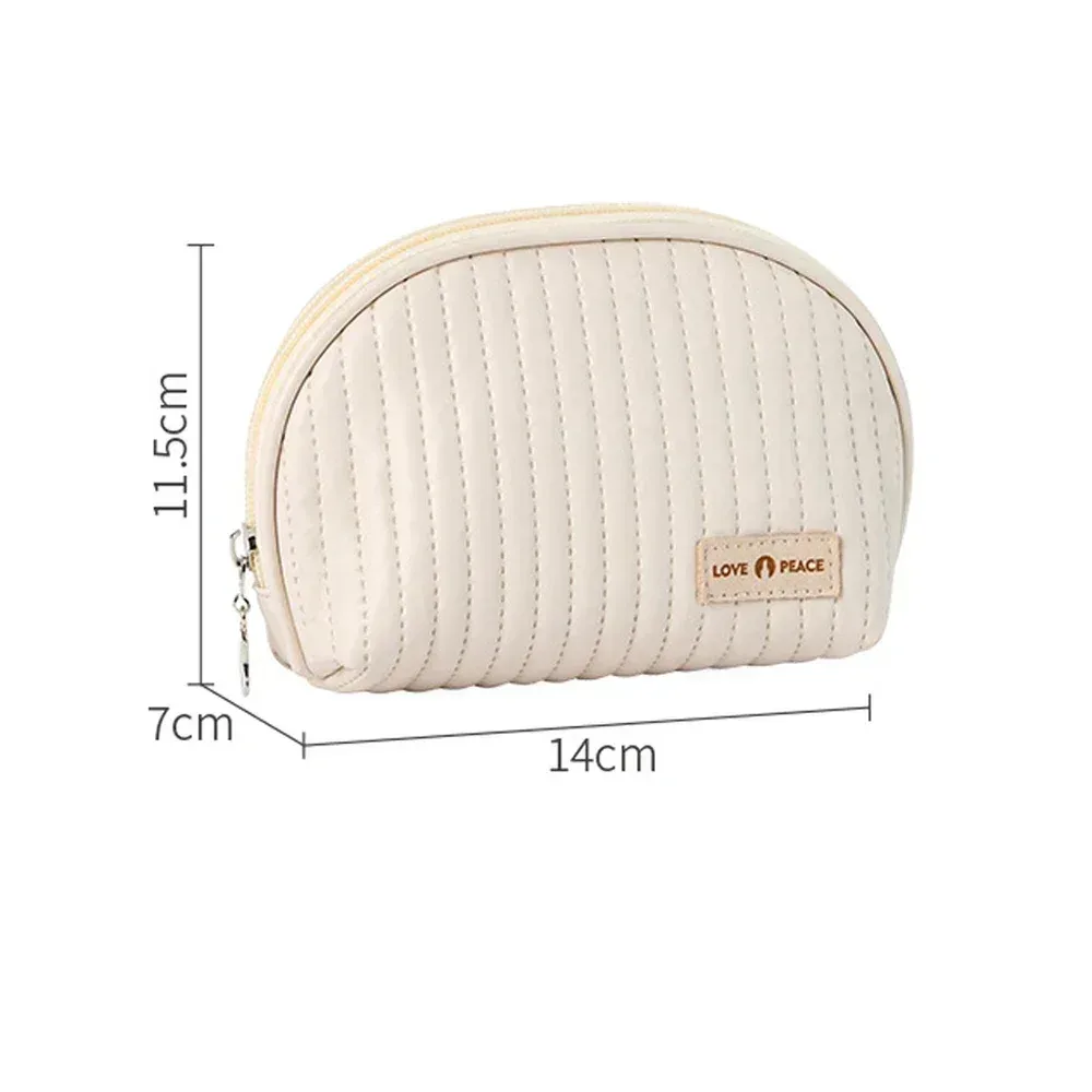 sac de maquillage mignon de style coréen, organisateur de cosmétiques, sac de rangement en pu pour femmes, pour brosse à rouge à lèvres
