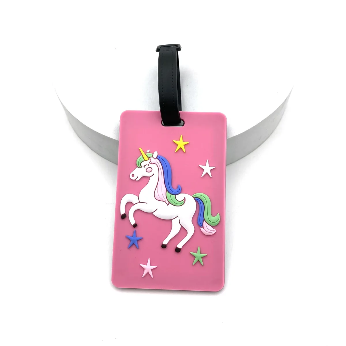 étiquette de bagage créative licorne mignonne, accessoires de voyage, porte-valise en gel de silice, étiquettes d'embarquement pour bagages, 1 pièce/2 pièces/3 pièces