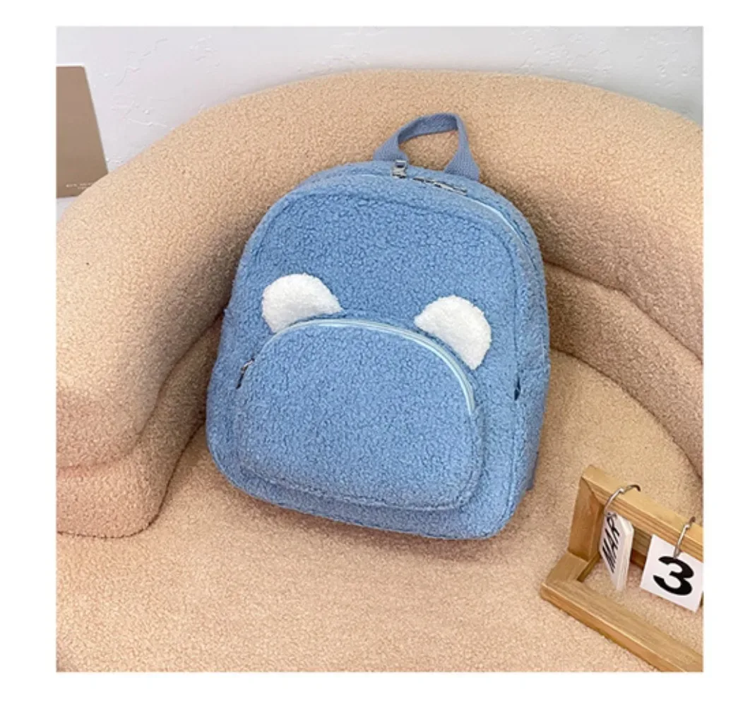 sac à dos ours en peluche pour femmes, sac de voyage doux, sac à dos mignon de dessin animé, sac cadeau pour enfants, sac à dos de loisirs à la mode avec oreilles d'ours