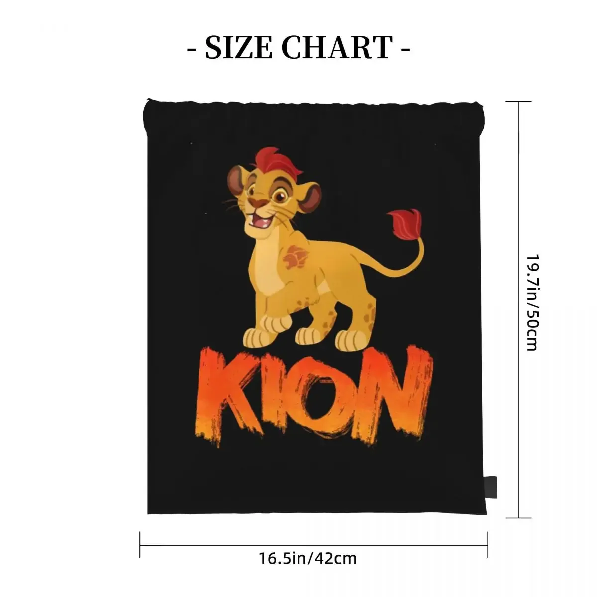 lion guard kion sacs à dos multifonctions avec cordon de serrage, sacs à chaussures, sacs à livres pour homme et femme, école