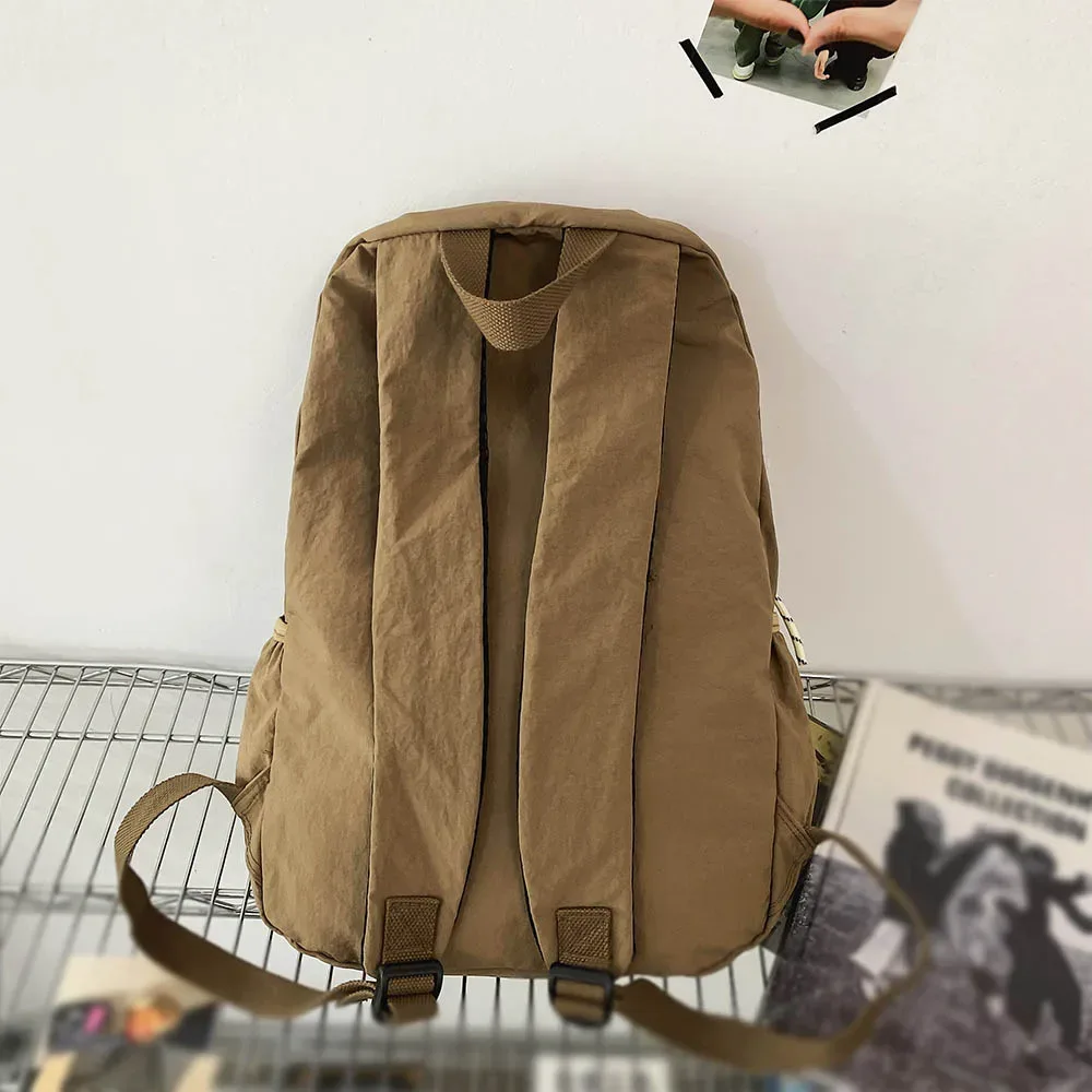 2025 nouveau sac à dos pliable pour femmes, sac à dos de grande capacité, sac à dos d'ordinateur version coréenne simple