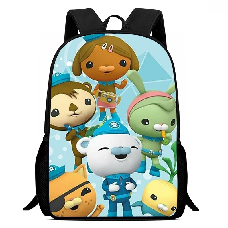 sac à dos imprimé o-octonauts populaire, cartable pour garçons et filles, fermeture éclair sur les épaules, le meilleur cadeau, sac à dos de camping