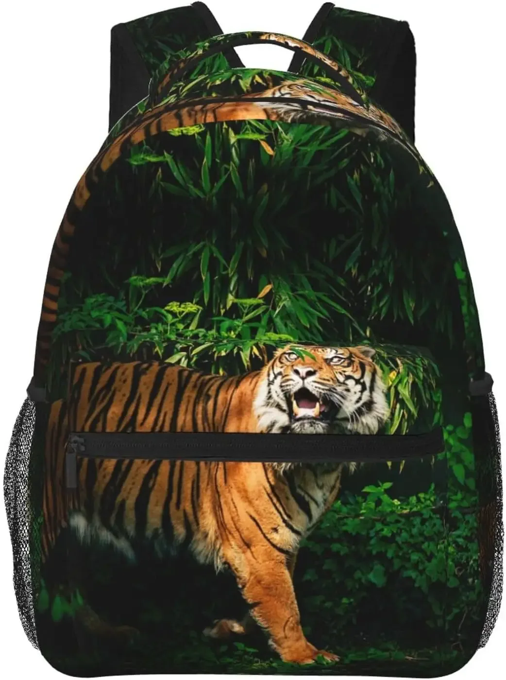 cool tiger sac à dos imprimé léopard pour hommes et femmes, sac à livres, sac pour ordinateur portable, sacs initiés, voyage, randonnée, camping, sac à dos