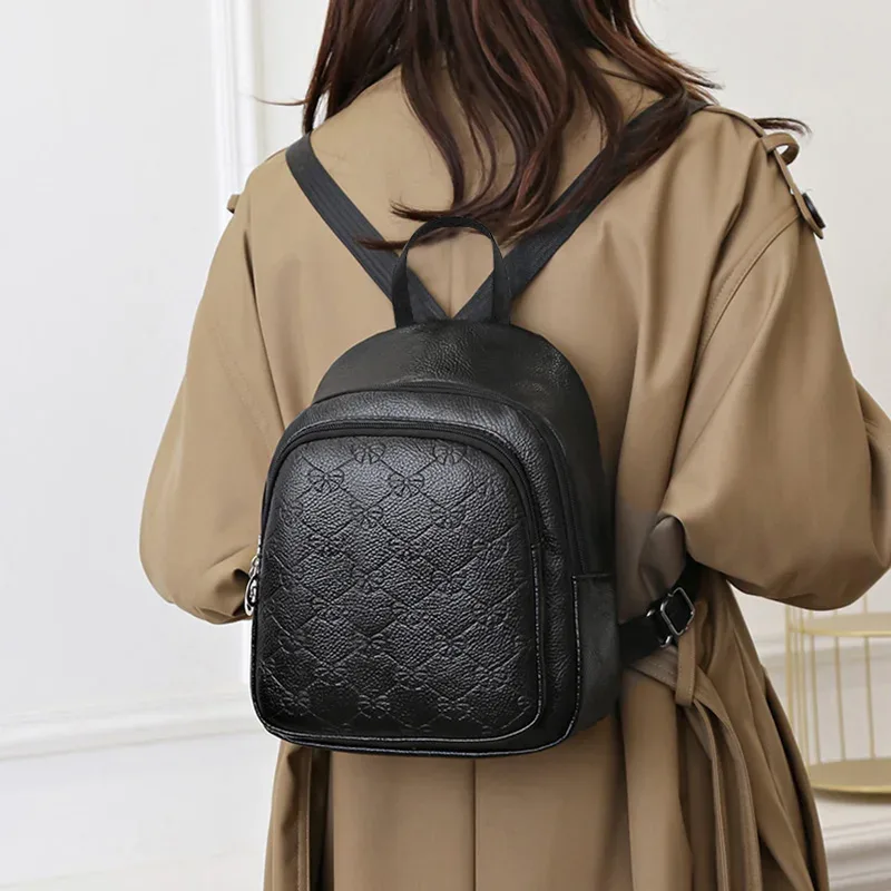 sacs à double bandoulière pour hommes et femmes – nouveaux petits sacs à dos au design coréen – sacs tendance – sacs à dos polyvalents en cuir souple