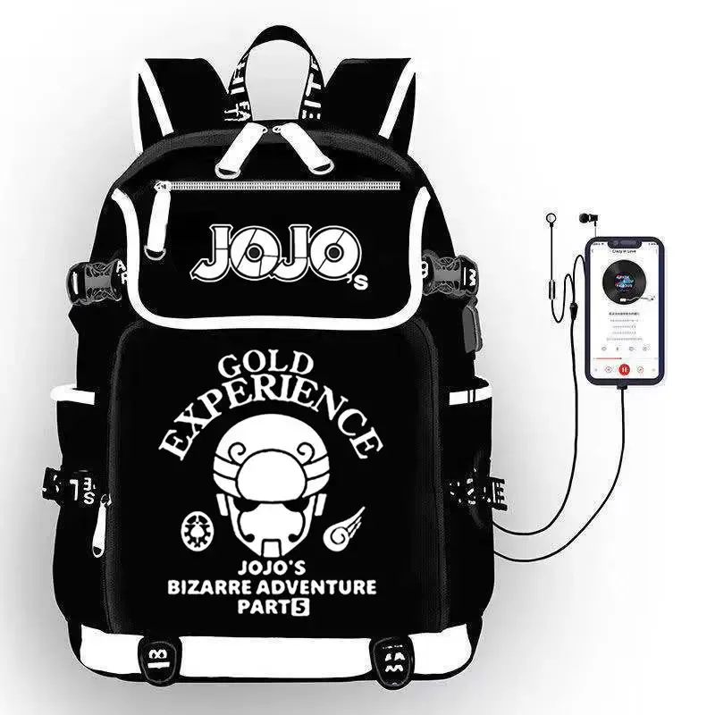 jojo's bizarre adventure anime sac à dos étudiant école sac à bandoulière grande capacité jeunesse en plein air voyage sac à dos cadeau de mode
