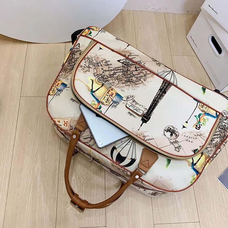 valise de voyage de grande capacité pour femmes, sacs à roulettes, oxford, bagages roulants étanche, sac de voyage avec roulettes