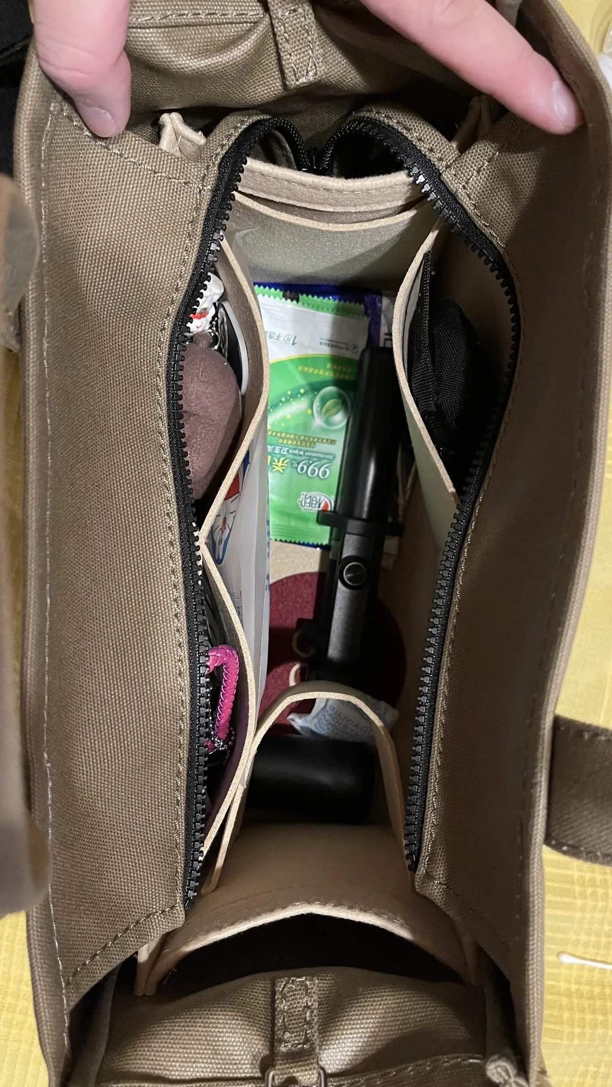 sac fourre-tout pour marc jacobs, insert bags, evalumakeup, organiser un sac à main intérieur, portable base shaper premium, handmade