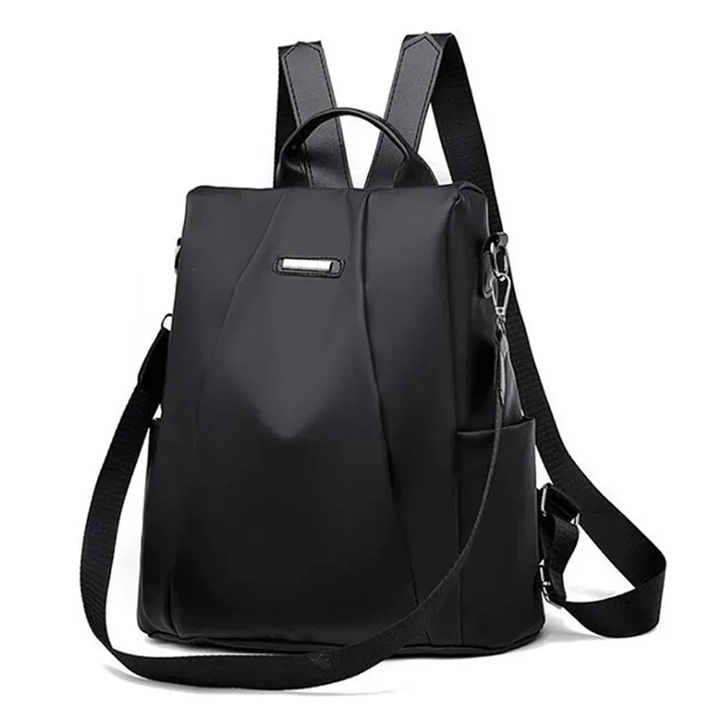 sac à dos multifonction pour femmes, sac d'école décontracté de couleur unie pour filles, sac à bandoulière de voyage à sangle détachable, nouvelle collection 2026