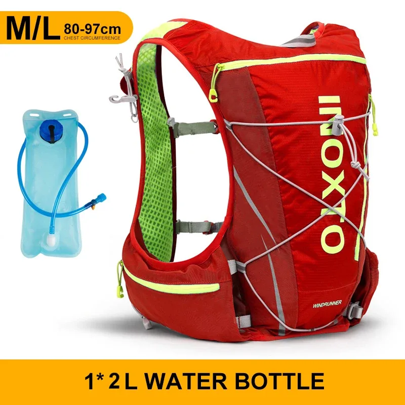 gilet hydratant de course en plein air 8l, sac à dos hydratant pour cyclisme, trekking, randonnée, marathon, vélo, avec bouteille d'eau de 500ml