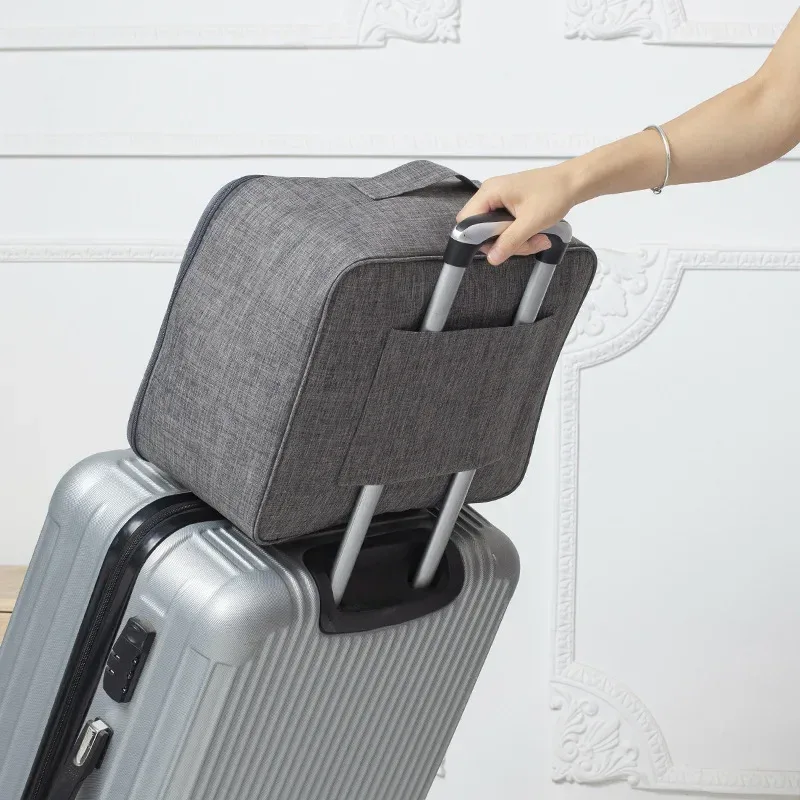 Sac de voyage cationique de grande capacité pour vêtements, comprend des sacs à bagages qui peuvent être emballés dans des boîtes à pôles côtelés, le nouveau voyage