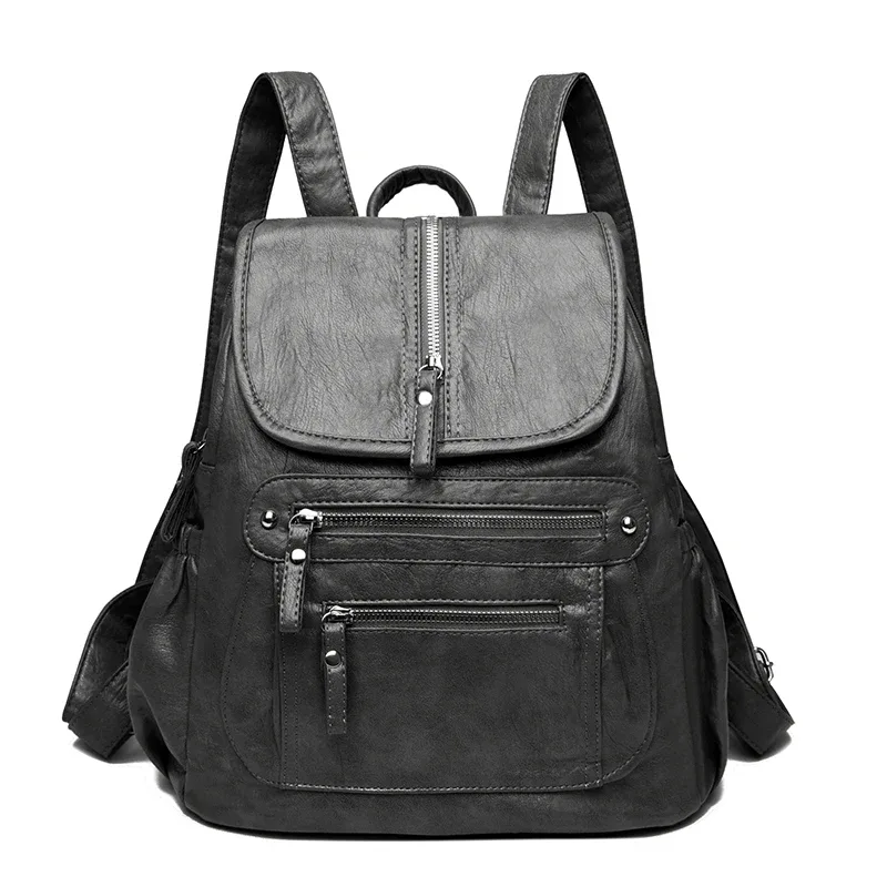 sac à dos de luxe en cuir group pour femme, décontracté, à la mode, grande capacité, voyage, qualité, peau de vache