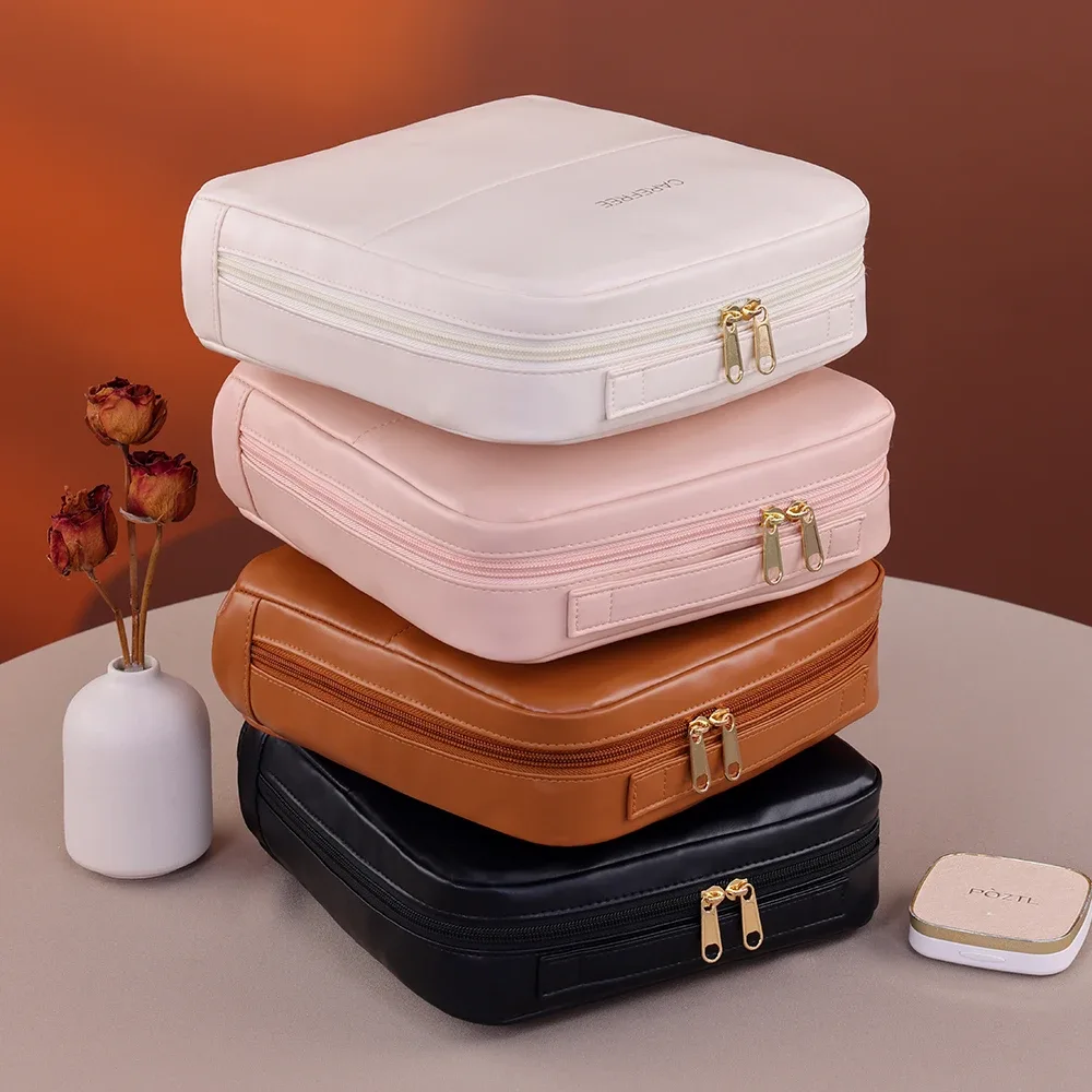 sac debout portable grande capacité voyage sac de rangement de toilette étanche pour brues outils cosmétiques organisateur de maquillage pour femmes