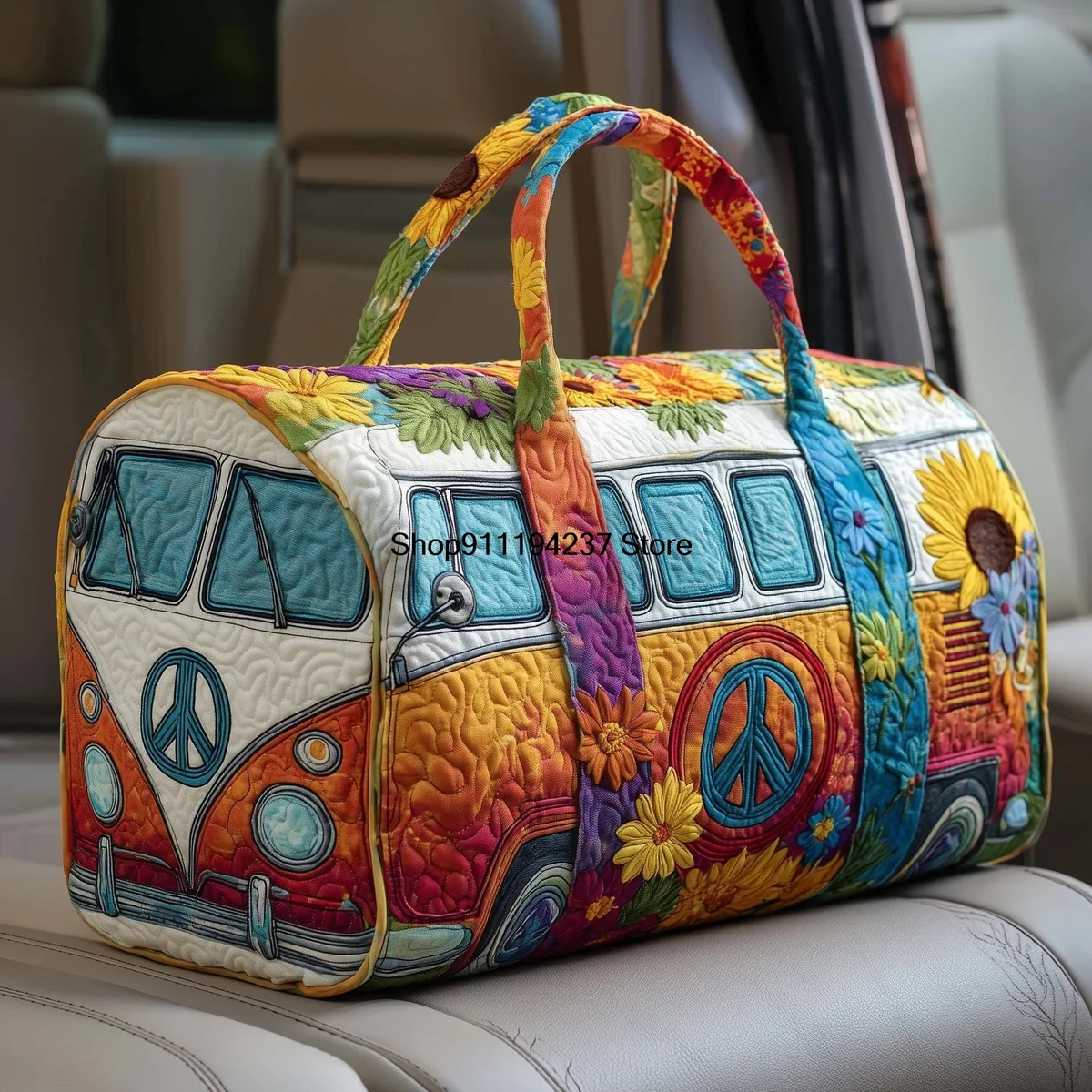 nouveau modèle de sac de voyage matelassé 3d hippie vibe