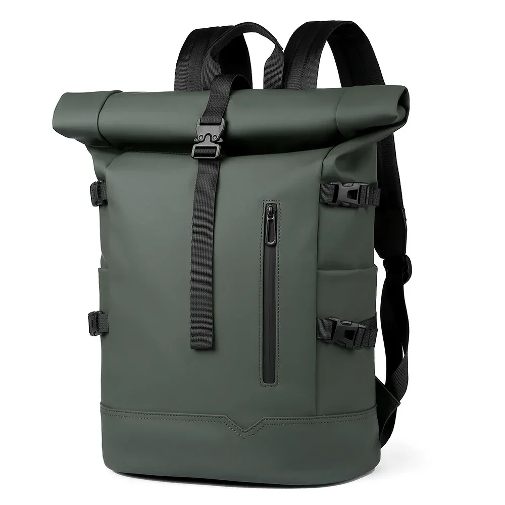 sac à dos d'extérieur imperméable et durable, haut en rouleau, à la mode, décontracté, pour randonnée, voyage, hommes et femmes, pour les déplacements quotidiens