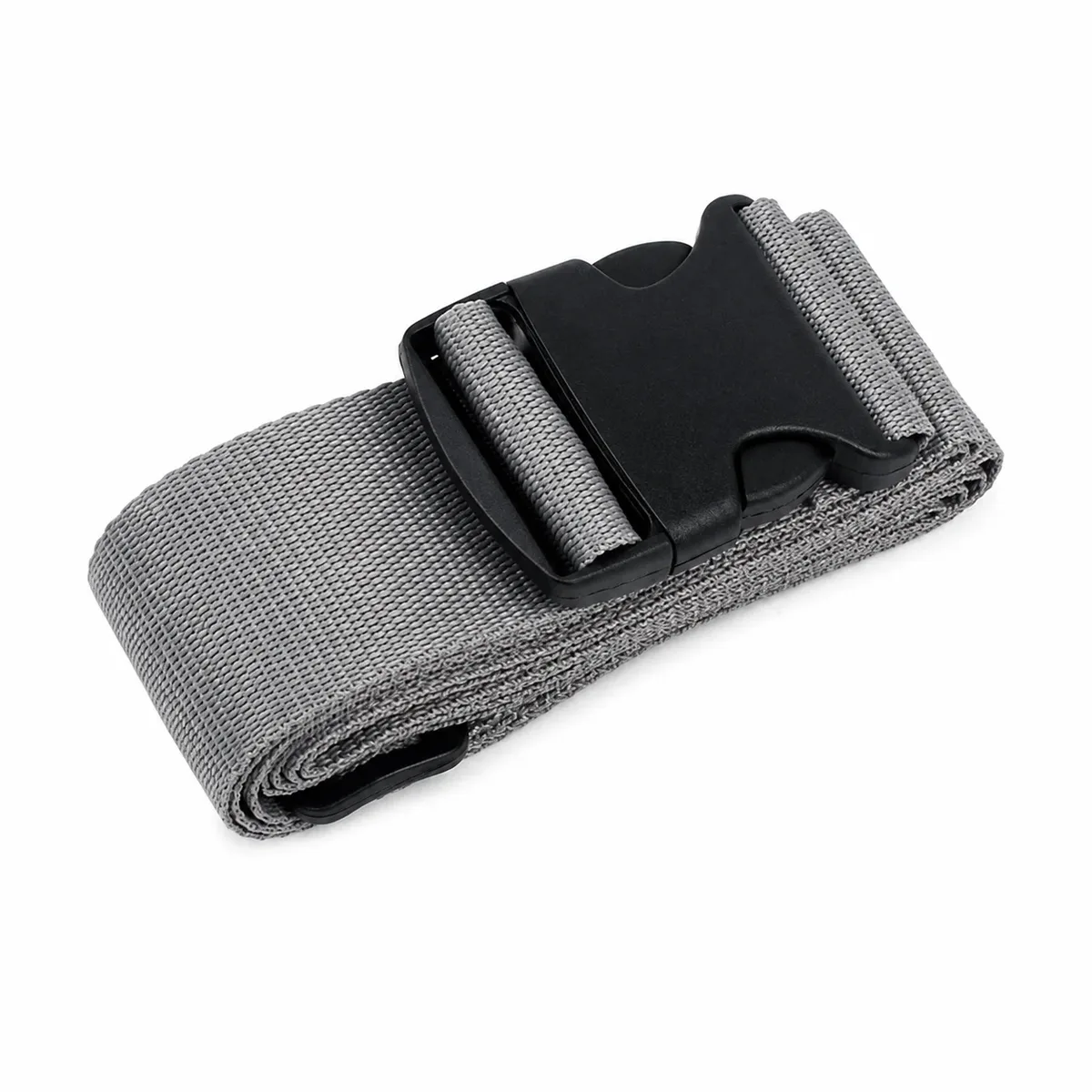 1 sangle de bagage droite en polyester de 200 cm pour valise, ceinture de voyage à boucles réglables, attache de sac durable