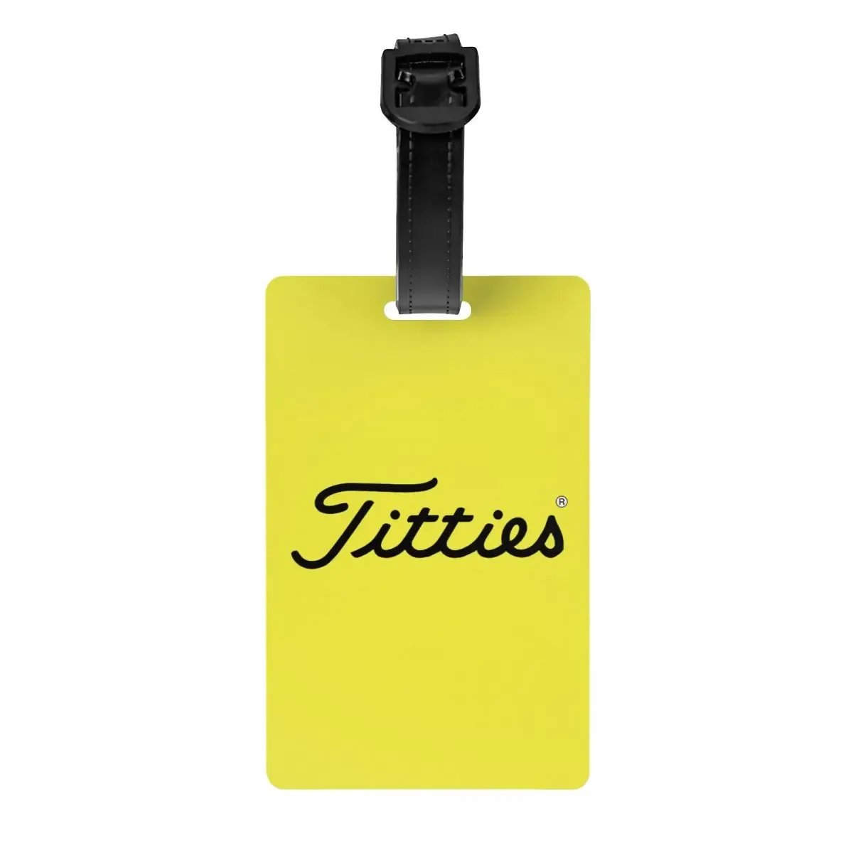 t-titties étiquettes de bagage motif balle de golf, accessoires de valise, porte-étiquette d'identification pour bagages de voyage, nom et adresse