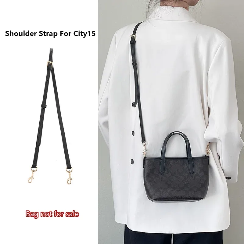 bandoulière pour sac coach city15 mini tote, sangle de sac avec chaîne décorative, accessoires de remplacement pour sac bandoulière