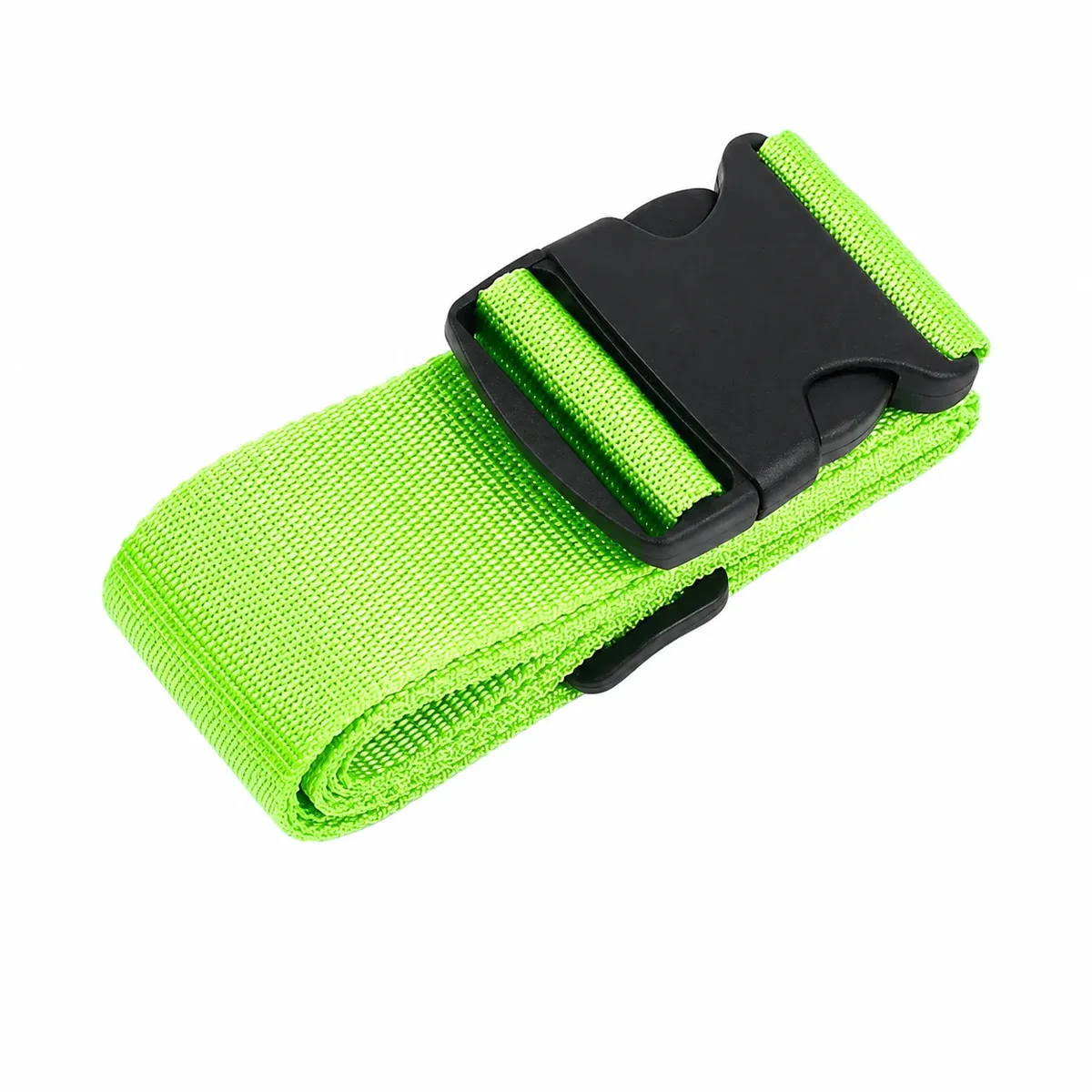 1 sangle de bagage droite en polyester de 200 cm pour valise, ceinture de voyage à boucles réglables, attache de sac durable
