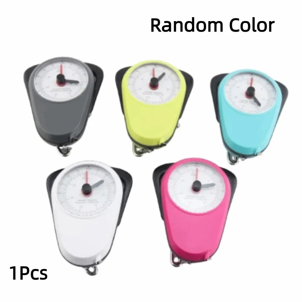 balance à bagages électronique portable avec ruban à mesurer, mini balance à main compacte, couleur aléatoire, balance suspendue pour bagages de haute précision