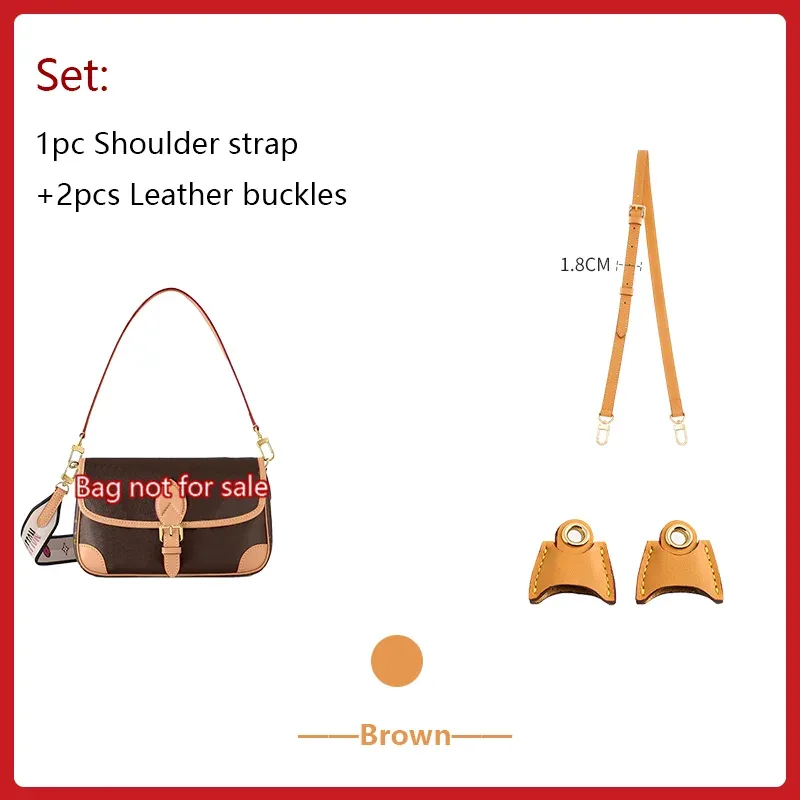 sangle de sac en peau de vache pour sac lv diane, sangle de sac à bandoulière, sangle de sac à bandoulière, accessoire de remplacement de sac durable en cuir véritable