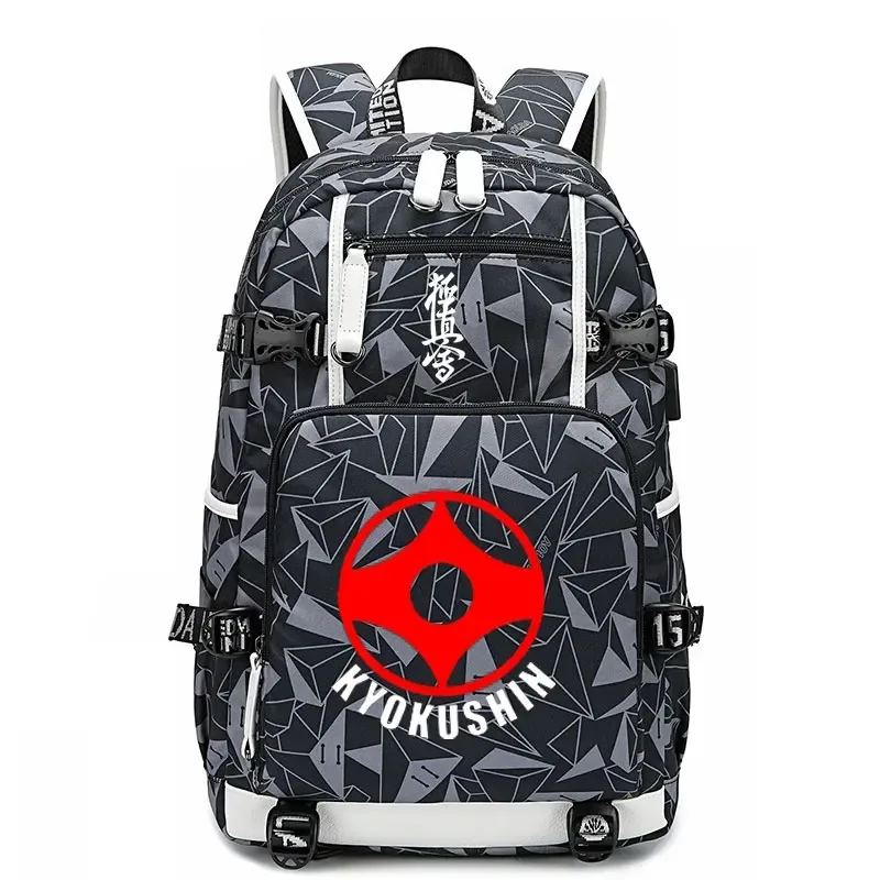kyokushin-sac à dos de karaté, cartable wukong, oxford fashion, sacoche décontractée à fermeture éclair pour ordinateur portable, étudiant, anime, nouvelle collection