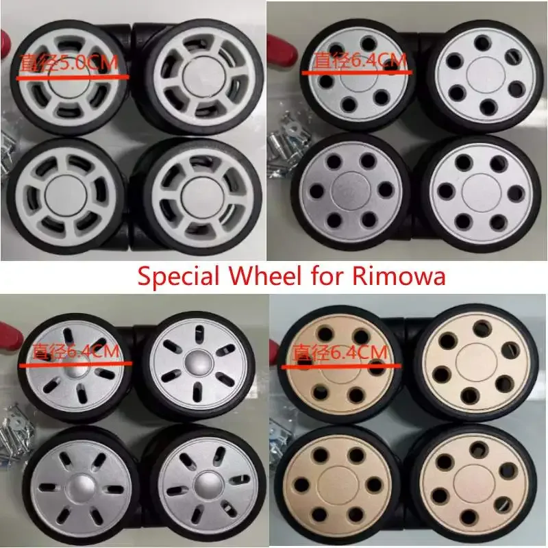 Roue à bagages pour réparation de valise Rimowa, roues porteuses de remplacement, boîtier de chariot spécial, roulettes silencieuses, accessoires de bagages