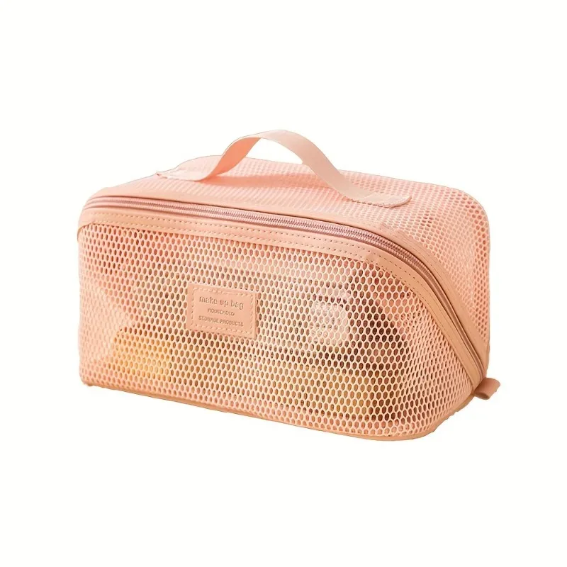 organisateur de maquillage trousse de toilette féminine sac trousse de maquillage pochette de rangement boîte de luxe pour dame, sac à cosmétiques, sac de rangement pour voyage zip
