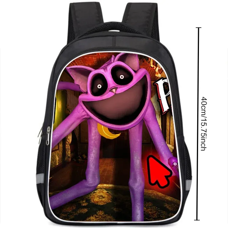 sac à dos smiling critters pour enfants, cartable double couche, cadeau d'anniversaire, sacs d'ordinateur pour étudiants