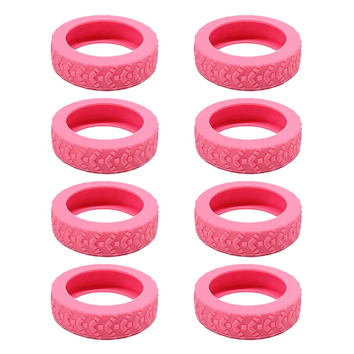 roues de valise universelles en silicone, 8 pièces, chariots de degré d'usure, roulette pour valise