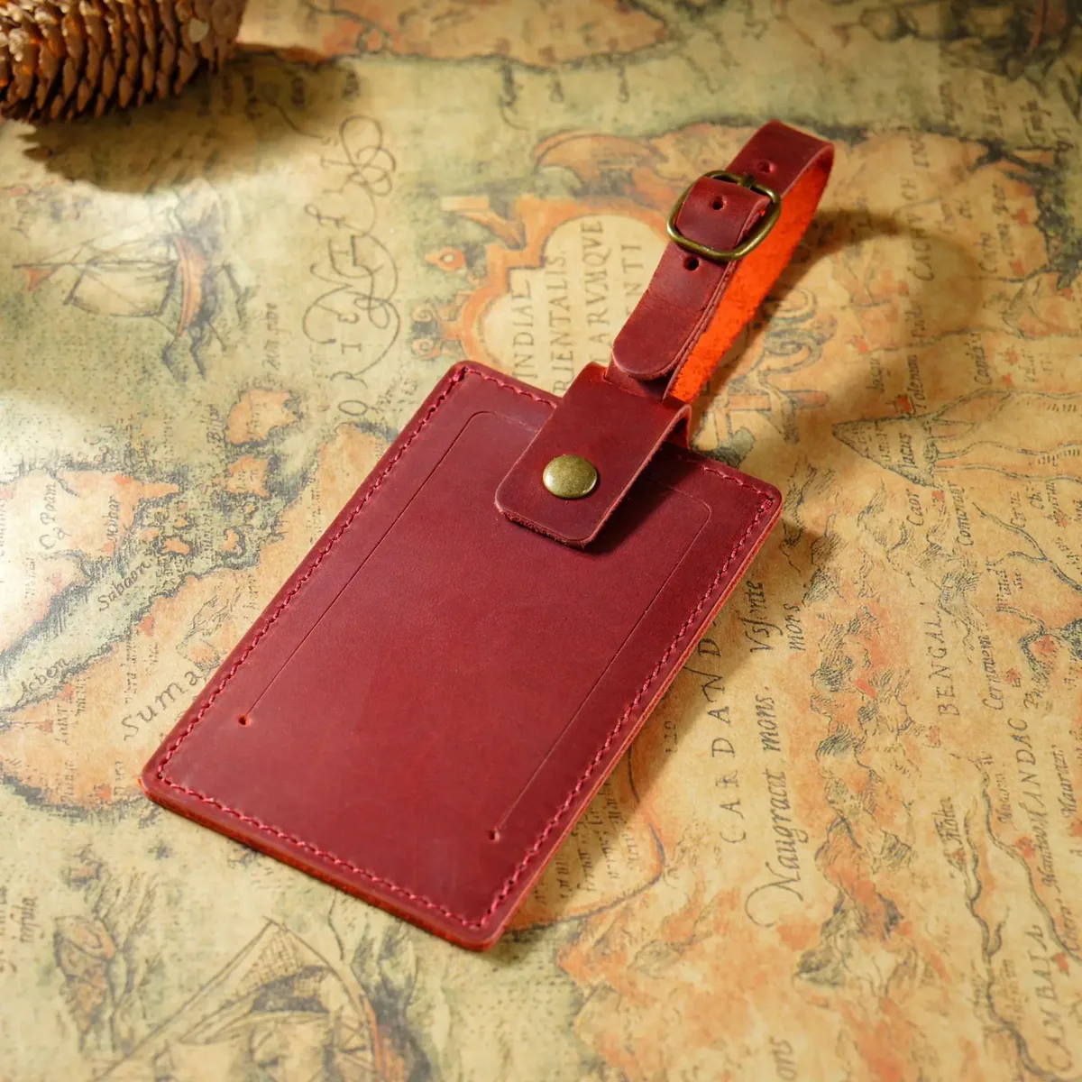 lettres personnalisées gratuites, nouvelle couche supérieure en cuir de vache, carte d'embarquement pour avion, boîte de voyage créative, étiquette suspendue vérifiée dans l'étiquette de bagage en cuir