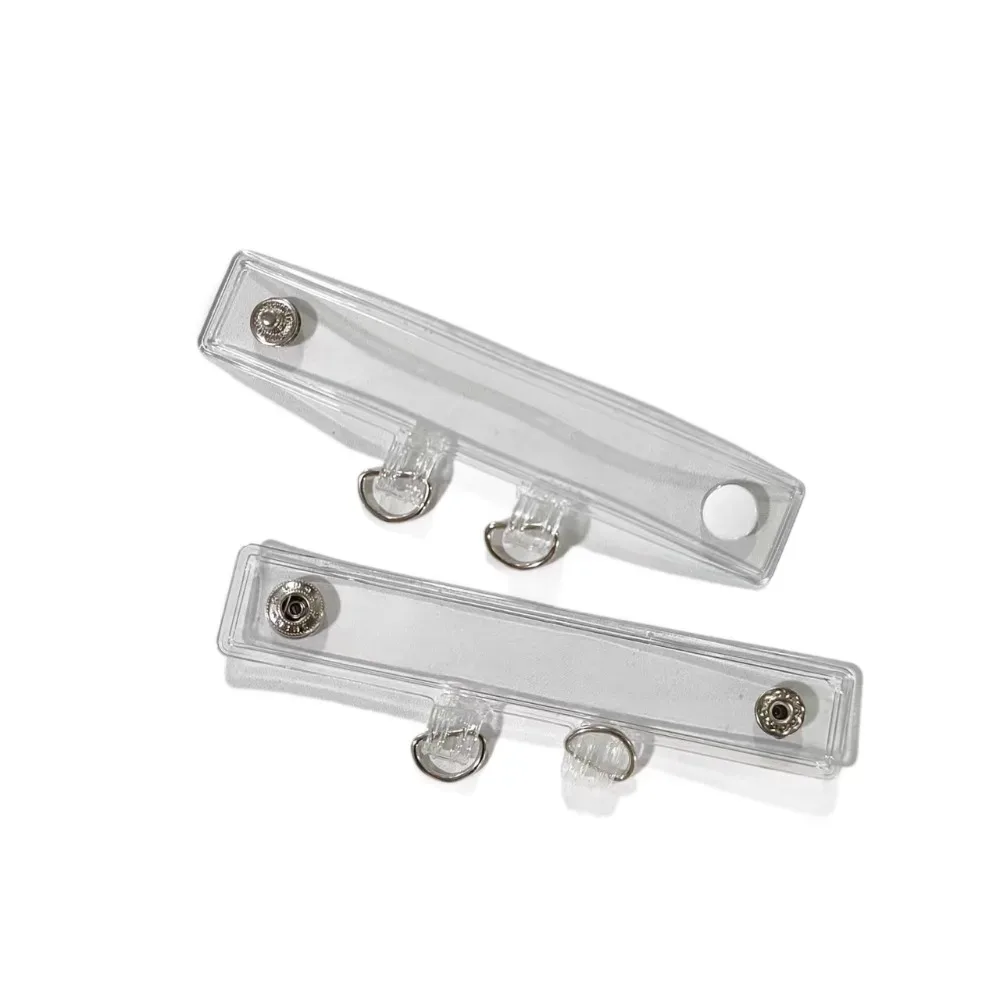 2 pièces nouvelles attaches transparentes en pvc pour sangle de sac, clips de fixation pour sac à dos