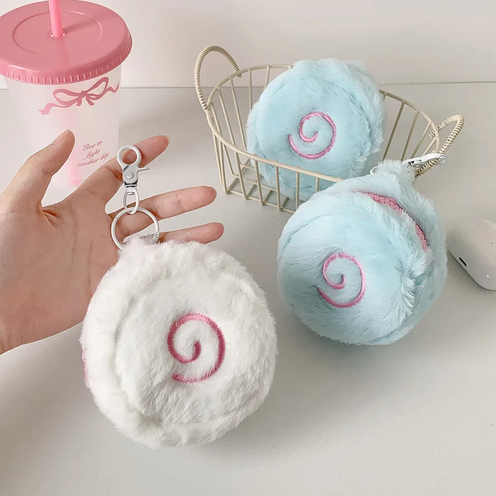 mignon dessin animé en peluche narutomaki sac à bandoulière pendentif mini portefeuille kawaii fille japonaise casque sac de rangement gâteau pièce de monnaie portefeuille cadeau