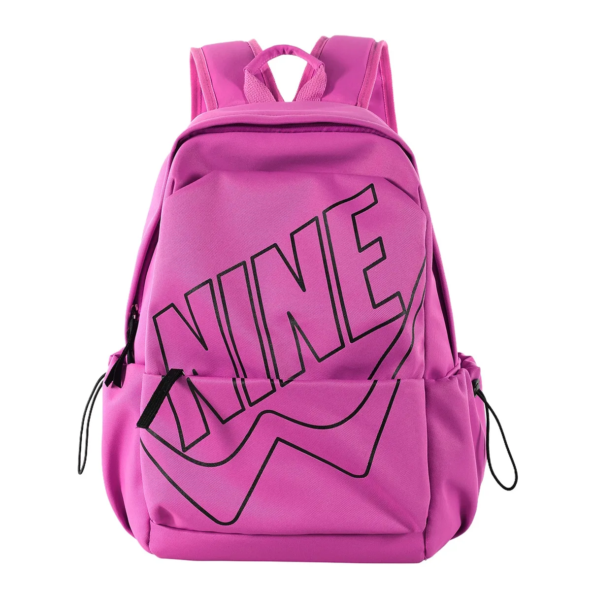 sac à dos tendance pour hommes et femmes, style lettres, léger, grande capacité, sac de voyage multifonctionnel, sac d'école en nylon imperméable