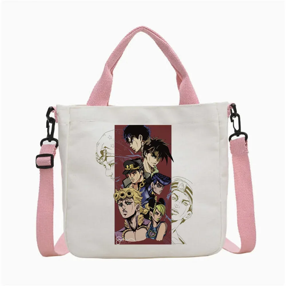 sac fourre-tout jojo bizarre adventure steel ball run, sac fourre-tout pliable pour femme, sac à bandoulière pour le shopping y2k